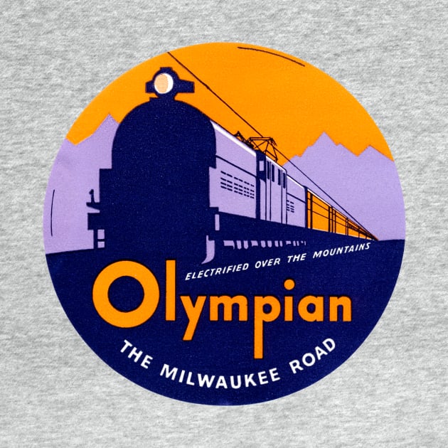 1935 The Olympian Passenger Train by historicimage